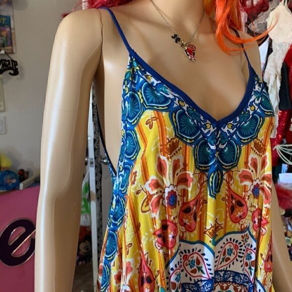 Jealous Tomato Trapeze Swing Maxi Dress  NWT XS - Picture 4 of 12